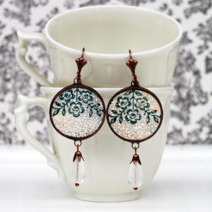 boucles d'oreilles Martina Hejmalova faience ancienne