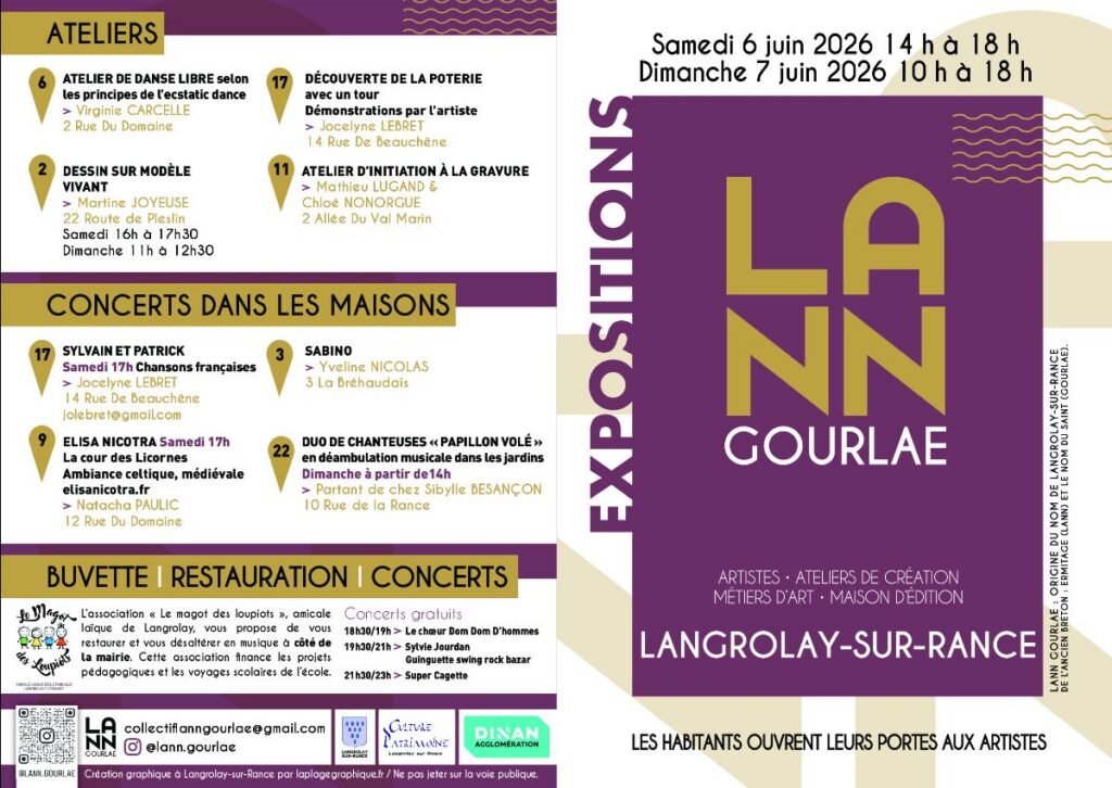 lann gourlae balade artistique Langrolay 2026